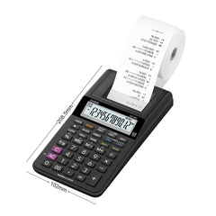Casio Hr-8rc-bk 150 Steps Check & Correct Printing Calculator With Reprint Feature | 12 Digits Large Display