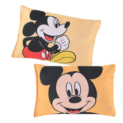 Kids Pillow, For Boys & Girls, Soft Pillow, Disney Mickey - Yellow - 12 X 18 Inch | Soft Microfiber Cushion & Pillow Filler For Sleeping Toddlers | Gentle Neck & Head Support For Comfort - Pack Of 1