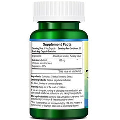 Morpheme Remedies Tribulus Terrestris 500mg, Helps Provide Energy & Stamina | 60 Veg Capsules 100gm 0.2lbs
