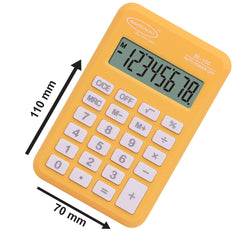Bambalio Bl-150 Pocket 8 Digits-large LC Display Size Electronic Calculator 3 Years Warranty. (Yellow) | Anti Break Technology, Scratch LCD Screen For A Longer Life