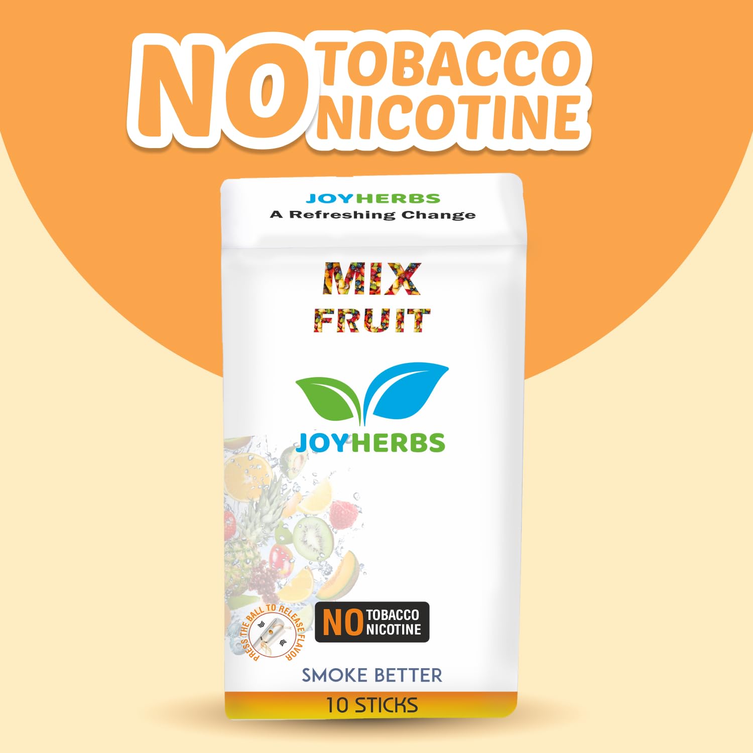 Herbal Cigarettes For Smoking, Tobacco/Cigarette Alternatives - Quit Smoking Fruit Flavoured King Size Herbal Smoke Sticks Pack Of 20 -  Tobacco Free & Nicotine Free