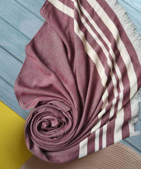 Madake Bamboo Ultra Soft & Thin Turkish Towel 454 Gsm | Quick Dry, Super Absorbent | Extra Large Bath Towel For Men & Women (Red Wood)