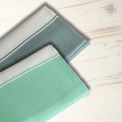 Aero Weav Ultra Lightweight Bamboo Bath Towel 200gsm | Compact, Portable & Less Than Skin-Friendly & Eco-Friendly Travel Towel (Jade Forest & Peppermint)- Pack Of 2