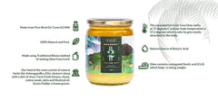 Pure Gir Cow A2 Ghee By Back2Basics | Rich In Nutrients & Protein Fiber Healthy Pure Desi Ghee Good For Diet | 1 Litre (500ml * 2) 33.8 Ounce | Jar Pack