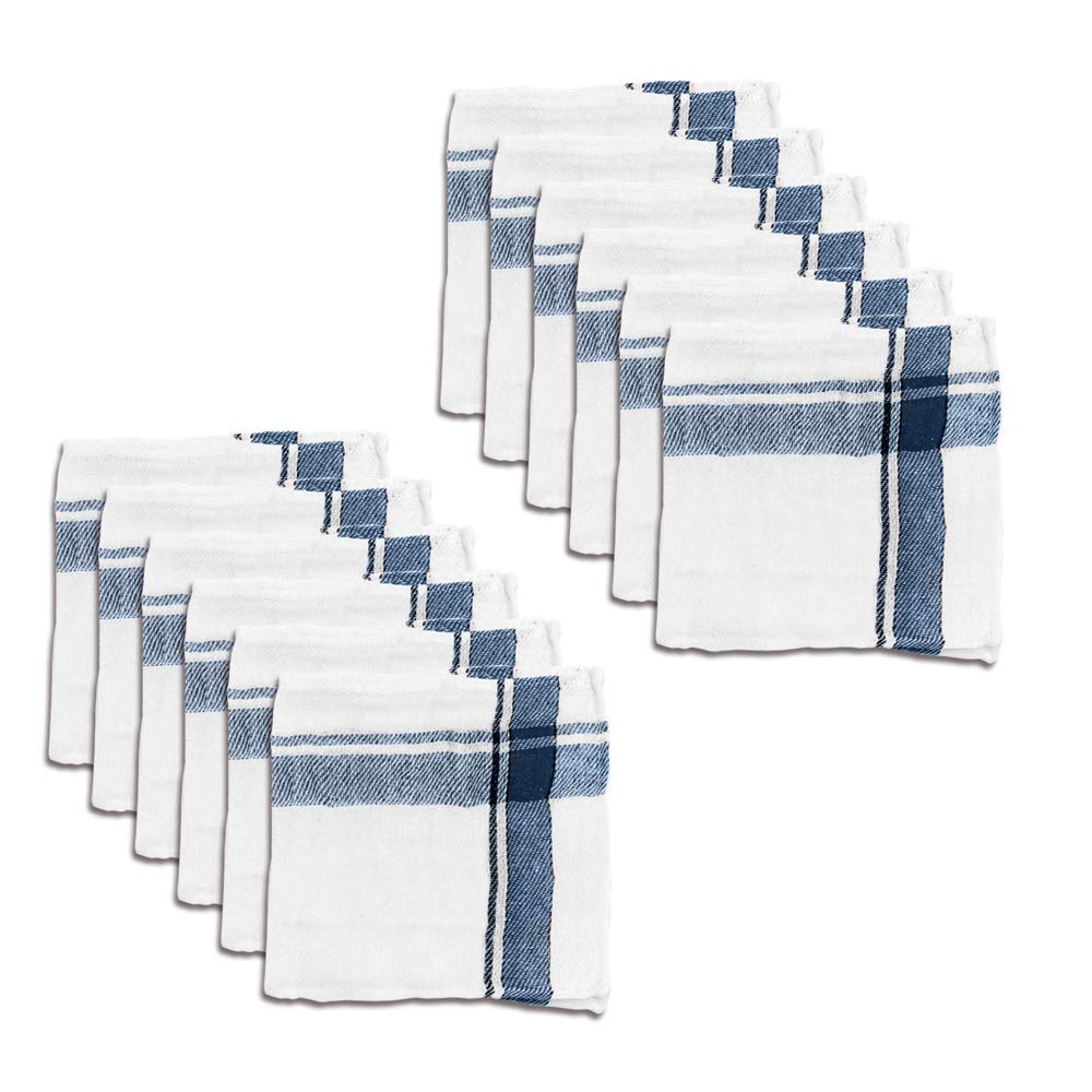 G 1 Glass Cleaning Duster Wet Dry Cotton Cleaning Cloth/Mop 480 Gsm | Pack Of 12