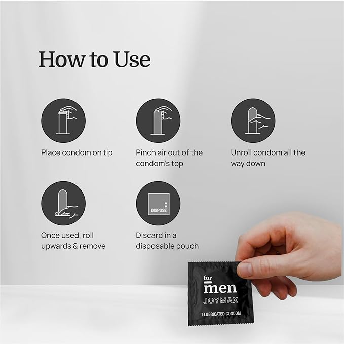 Formen Joymax Strawberry & Lubricated Condoms For Men With Disposable Pouches (Pack Of 2)