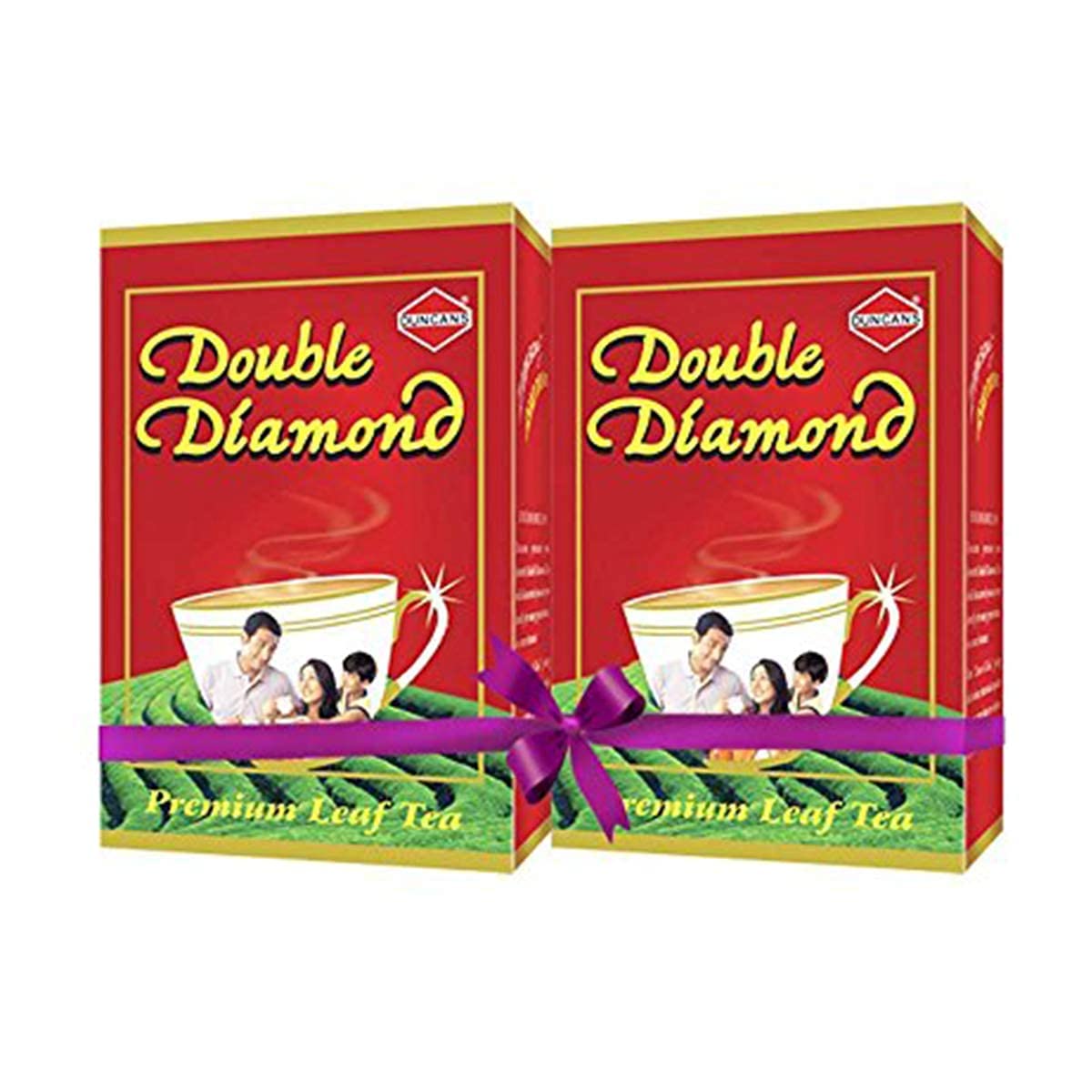 Duncans Double Diamond Premium CTC Tea - Pack Of 2 X 250gm, 8.8 Ounce Each | Bold & Refreshing Premium Leaf Tea - Medium Caffeine Chai Patti