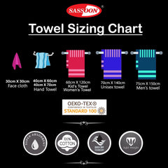 Sassoon Anatolia 8 Piece Cotton Hand Towel 500 Gsm | Soft, Absorbent & Quick Dry Towel For Gym, Home & Yoga (Heaven & Pink)