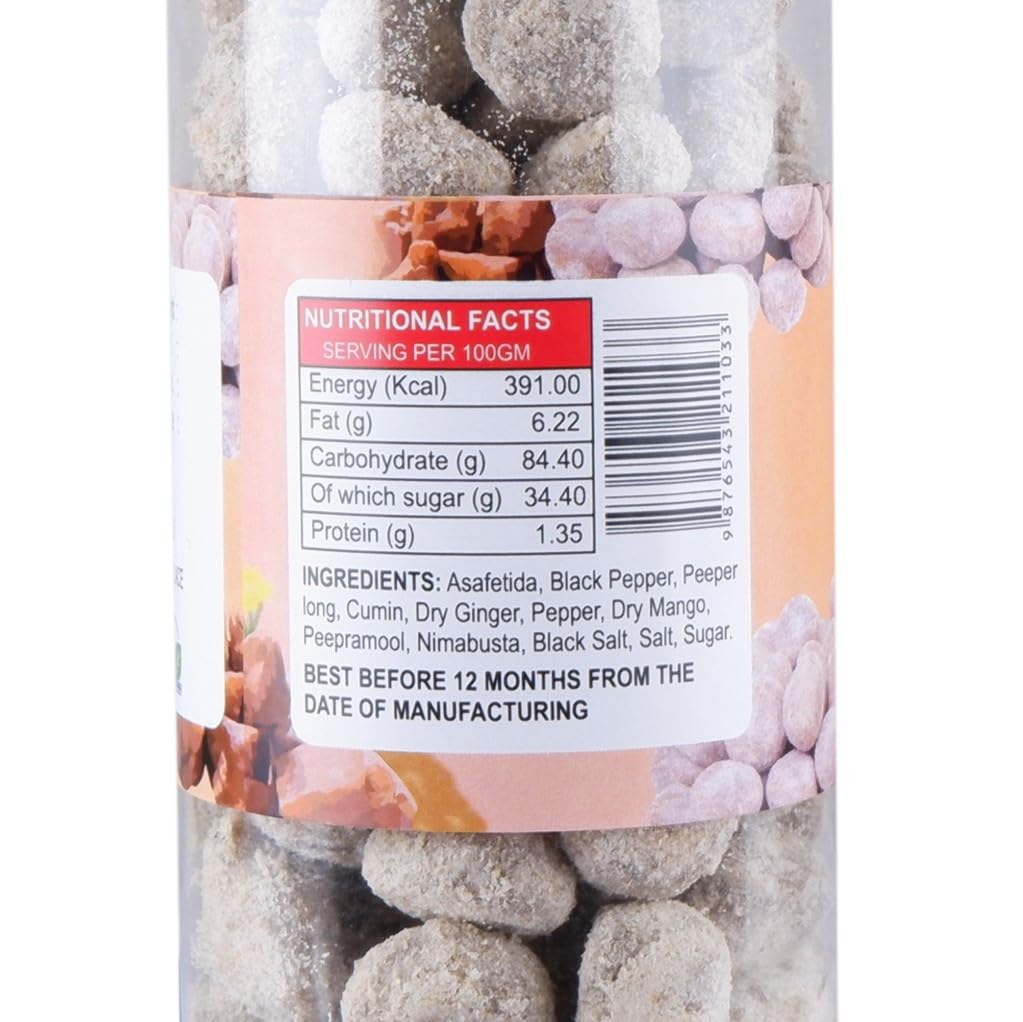 Tarvik Hing Peda 280gm, (140gm *2) | Perfect For After-Meal Treat Digestive Candy | Jar Pack
