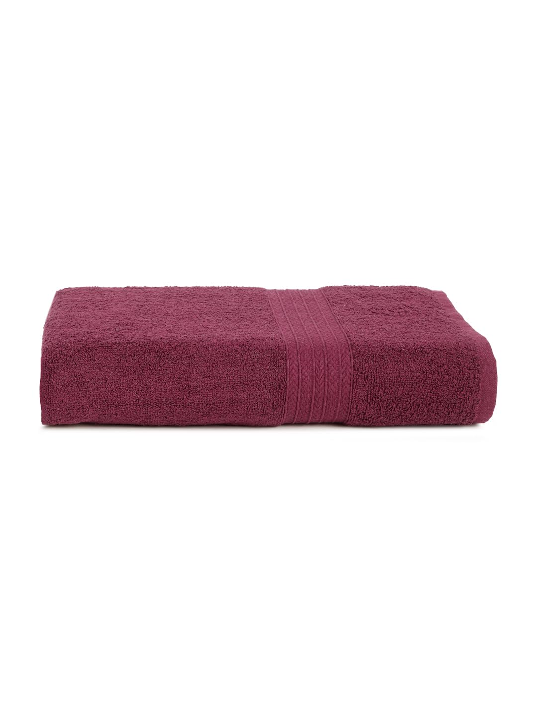 Creeva Classic Cotton Bath Towel 550 Gsm - Deep Wine