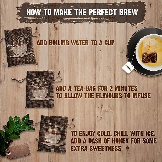 Twinings Lemon & Honey Green Tea + Pure Camomile Tea - Green & Herbal Infusion Two Tea Combo Pack Of 2 | Caffeine Free Herbal Tea For Anxiety & Stress Relief - 25 Teabags Each