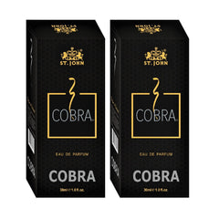 St. John Cobra Cobra Eau De Parfum 60ml 2.0 Fl.oz. Pack Of 2 For Men | Long Lasting Fragrance