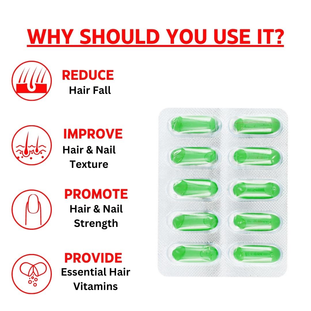 Vowel's Enterprise Vowl's Enterprise Vitamin E , For Beautiful Skin, Healthy Hair Nutrition And Eyes | 50 Capsules , 100gm 0.2lbs