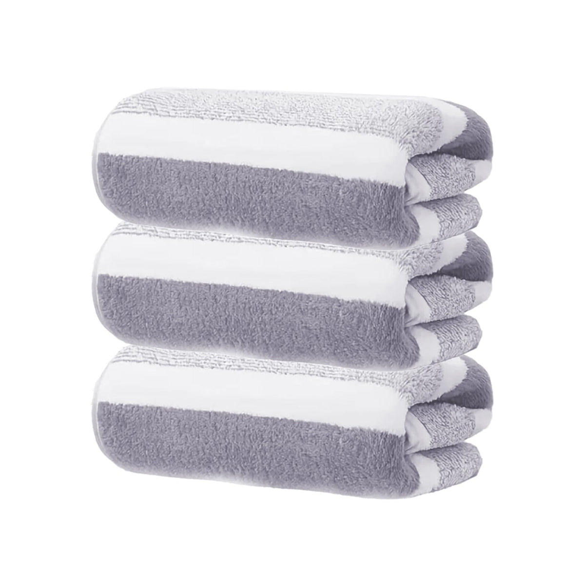 Black Gold The Finer Touch Microfiber Hand Towel 750 Gsm | Soft & Quick Dry, Super Absorbent, Lightweight Towel (Grey & White) - Pack 0f 3