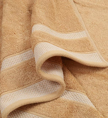 Mafatlal Premium Cotton Bath Towel 1100 Gsm | Quick Dry, Durable Long Size Towel- Pack Of 2 (Brown & Orange)