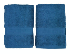 Bombay Dyeing Plain Santino 500 Gsm Cotton Hand Towel Set - Dark Blue (2 Piece)