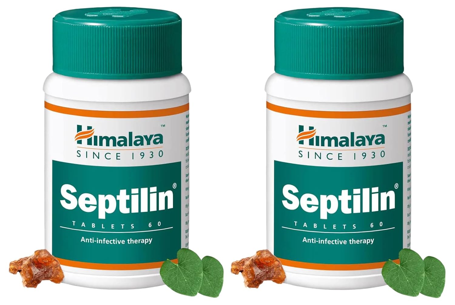 Himalaya Septilin Tablets, Reduces Inflammation, Controls Allergic Symptoms | 60 Tablets (Pack of 2)