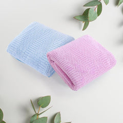 The Better Home Microfiber Bath Towel 900 Gsm | Soft, Lightweight, Absorbent & Quick Drying Bath Towel For Men & Women (Blue & Pink) - 2 Pcs