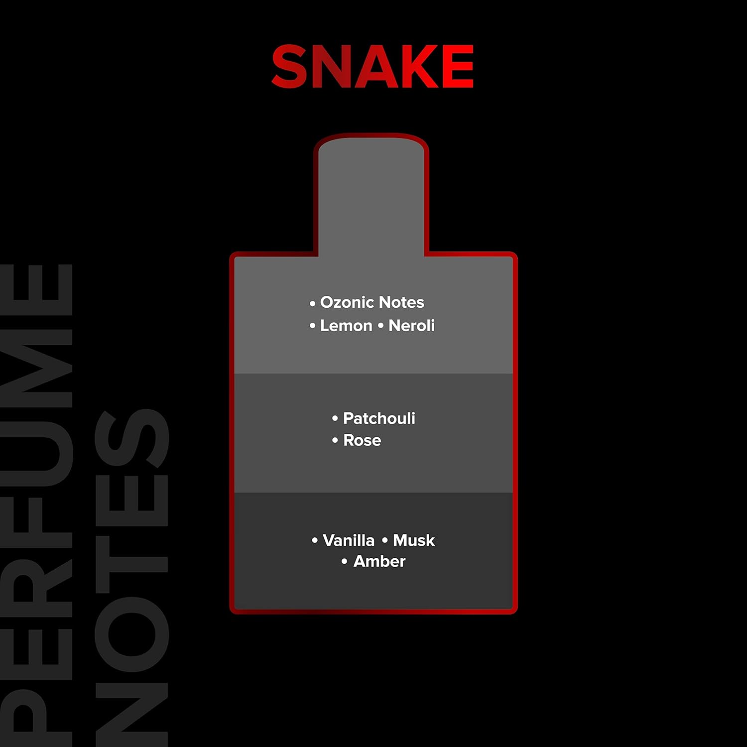 Villain Snake Eau De Parfum 100ml 3.4 Fl.oz. Strong, Smoky, Sexy & Masculine Fragrance | Best Gift For Men