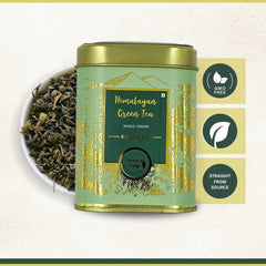 Tea And Twigs Himalayan Darjeeling Green Tea - 50gm, 1.7 Ounce | Rich In Antioxidants, Unique Flavors - Medium Caffeine, No Artificial Colors
