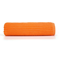 Micro Cotton Versa Craft Bath Towel 500 Gsm | Soft, Quick Drying Cotton Large Size Bath Towel (Orange)
