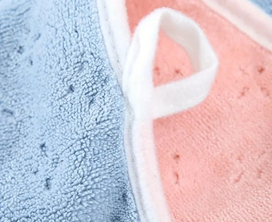 Khillayox Microfiber Coral Fleece Bath Towels 400 Gsm | Texture Luxury Soft Highly Absorbent Bath Towel Quick Dry Bath Towel (Skyblue)