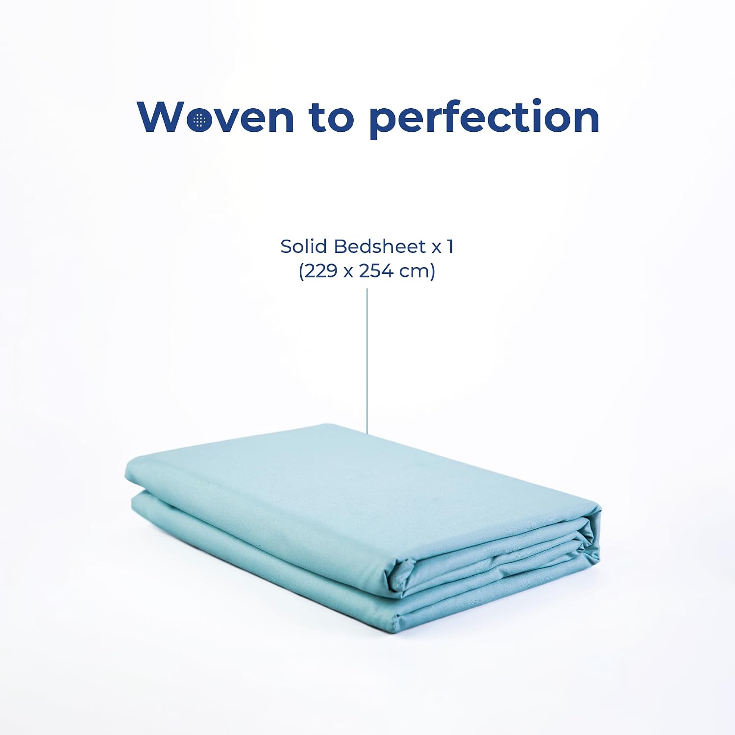 Super Soft Microfiber Solid Bedsheet With 2 Pillow Cover - Double Size 90 X 100 Inches, Mild Blue | Ideal For House, Guest House, Hotel - Easy To Maintain & Machine Washable