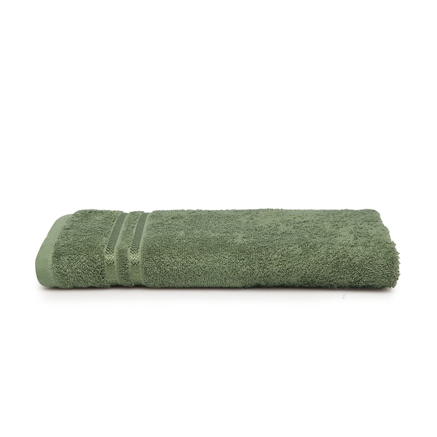 Welhome 100% Cotton Quik Dry Bath Towel 500 Gsm - Green