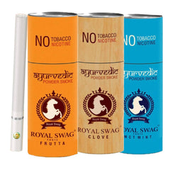 Royal Swag Ayurvedic Cigarette Nicotine And Tobacco Free Combo - 15 Stick With Shot (Frutta, Clove & Mint- Each 5)