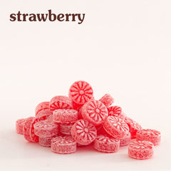 Paansmith Strawberry Flavour (Red Toffees) 220gm, | Jar Pack