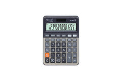Bambalio BL-850 Large 12 Digits Display With Golden Metallic Panel | 3 Years Warranty Electronic Calculator With Tax Keys - 112 Steps Check And Correct