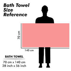 Urbanleaf Microfiber Large Bath Towel 300 Gsm | Quick Dry Super Absorbent - Bath Towel For Men & Women | Pack Of 2 (Blue & Pink)