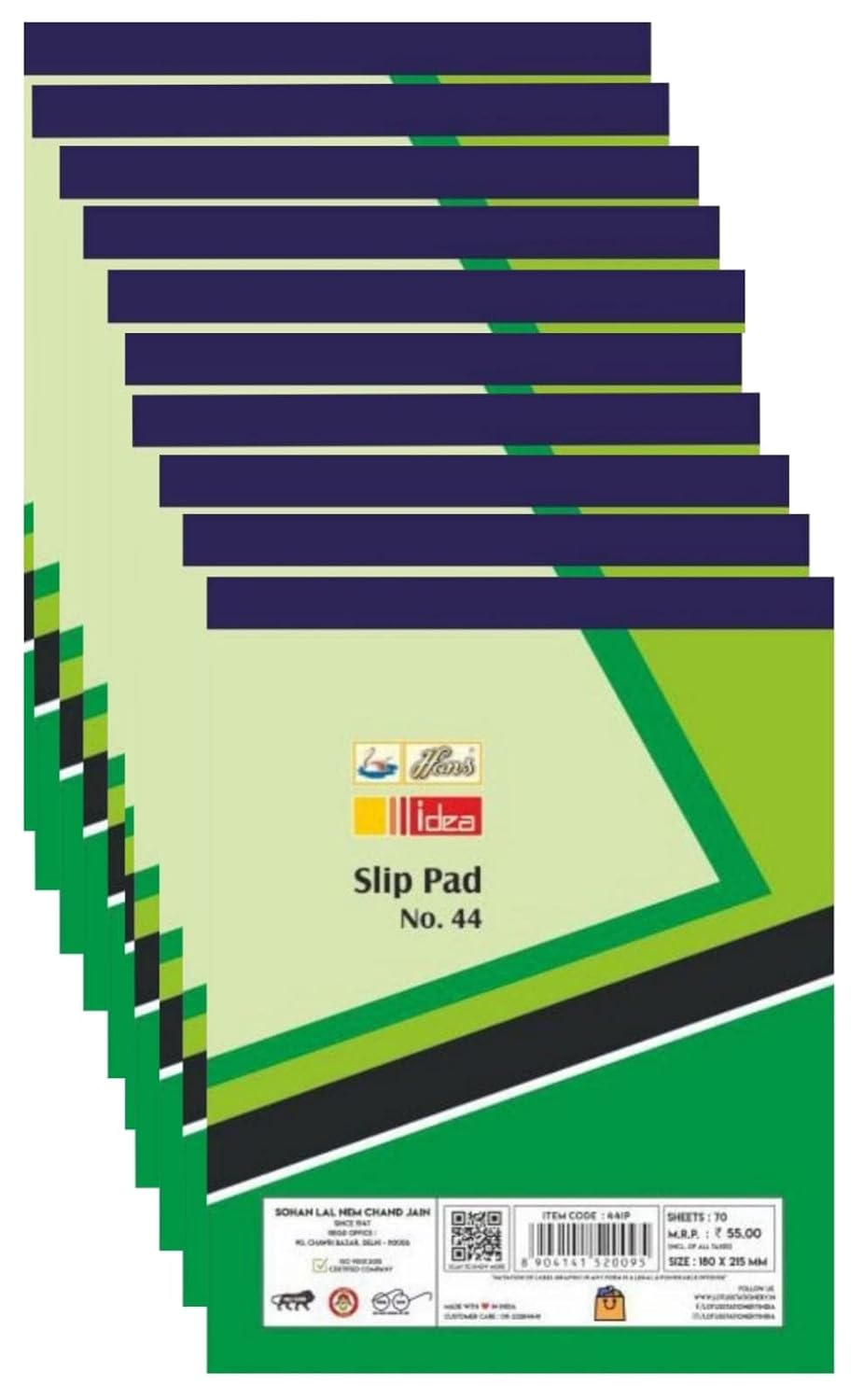 Writing Pad For Office, Notepads Office Pads, 70 Sheets, Single Ruled (9"X7.5") Pack Of 10