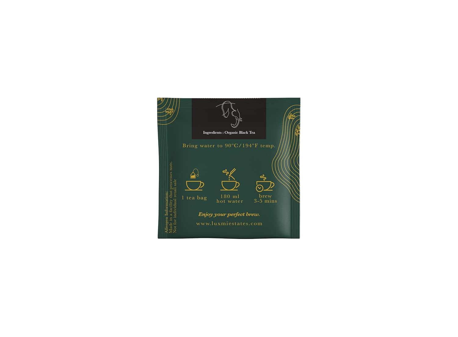 Luxmi Estates English Breakfast Black Tea Blend Pack Of 6 - 30gm, 1.05 Ounce, 15 Tea Bags Each | USDA Organic Certified Tea - Darjeeling & Assam Tea | Smooth, Flavorful, Robust, Caffeinated Black Tea