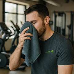 Freshshine Hand Towel 200 Gsm | Super Soft Quick Dry Microfiber Face Towel Napkins For Wash Basin Gym Sports Travel - Green (Set Of 1)