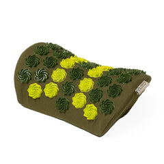 Orthopedic Cervical Pillow For Neck & Shoulder Pain Relief, Asparagus Green | Acupressure Massager Pillow, Reduce Stress & Tension With Neck Pillow | Eco Friendly, Washable Outer Cover