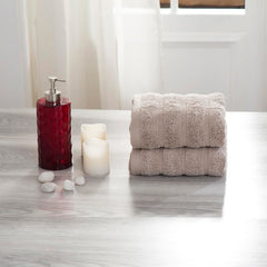 Maspar 100% Cotton Casper Hand Towel 500 Gsm (Beige) - 2 Pcs