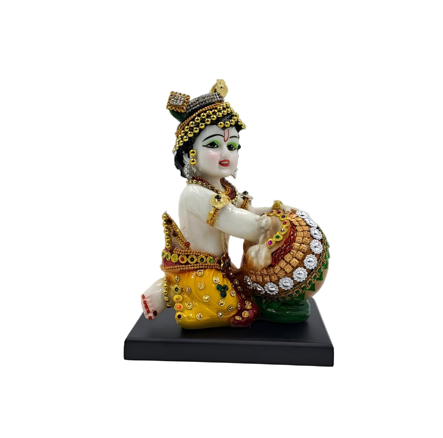 Baby Krishna Bal With Rakhi Pair Kishan, Bal Gopal Ji, Makhan Chor Idol, Resin, Eco Friendly, Baby Krishna Statue, Occasion - Congratulations, God Idols, Janmashtami Specials, Sculpture