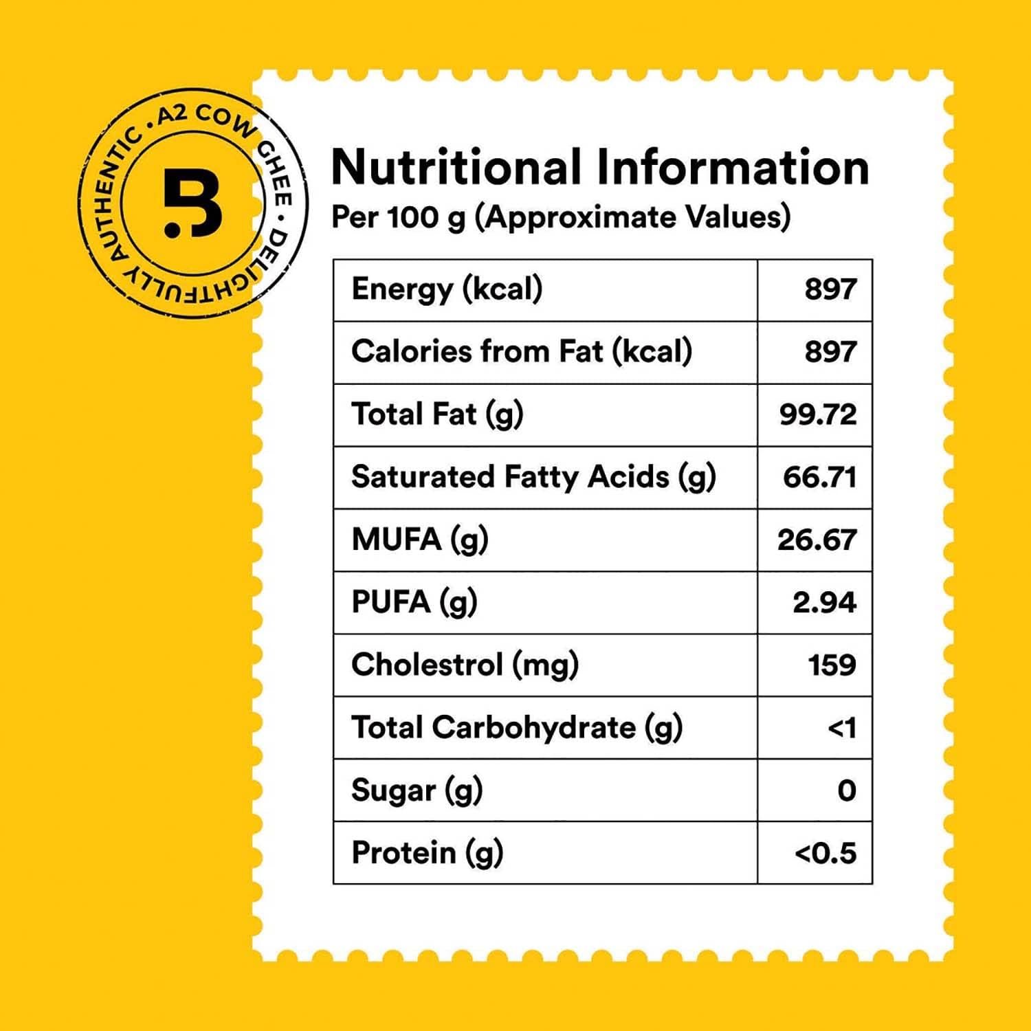 Natural A2 Desi Cow Ghee By Barosi | Rich In Vitamins A, E & Healthy Danedar Cow Desi Ghee Good For Boost Energy | (1 Litr) 33.8 Ounce | Jar Pack