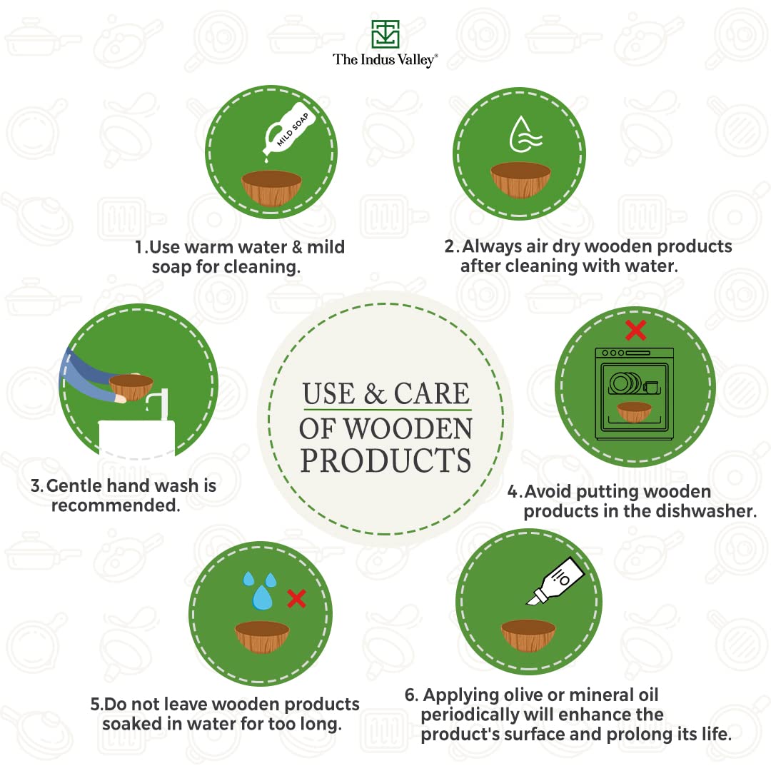 Brown Ceramic Glazed Mango Wood Bowl - 1.5 Liters | Mixing & Serving Bowl, Salad Bowl, Cereal Bowl, Fruits & Vegetables Bowl, Snacks Bowl, Breakfast Bowl