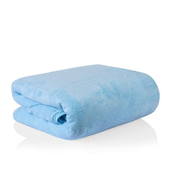 Cotton Bolls Textiles Premium Microfiber Bath Towel 400 Gsm | Ultra-Soft, Quick Dry Super Highly Absorbent, Superior Comfort, Durable & Elegant Design Towel (Blue)