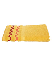 100% Pure Cotton Bath Towel 450 Gsm | Super Soft & Absorbent Comfortable Quick Drying Towel (Yellow)