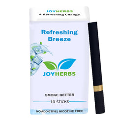 Herbal Cigarettes 100% Tobacco & Nicotine Fre7/\e7/\ee Refreshing Breeze Flavour 10 Sticks - Made With Ayurvedic Herbs   | Tobacco Alternatives - Non Addictive"
