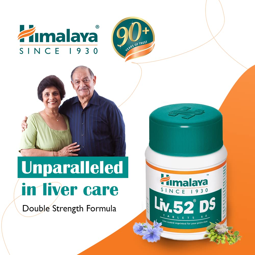 Himalaya Liv.52 Ds For -Alcoholic Liver Disease & Non-Alcoholic Fatty Liver Disease |  60 Tablets