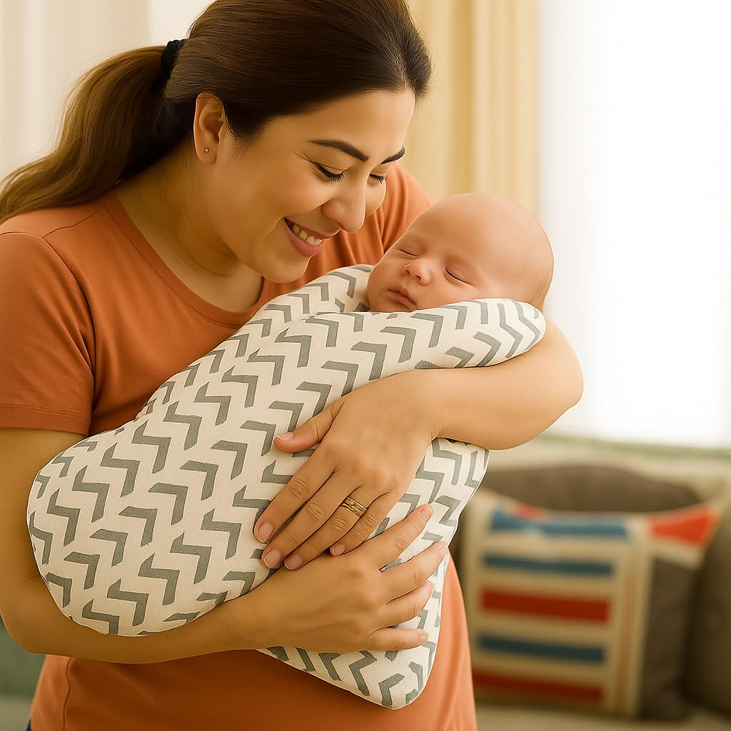 Organic Cotton Muslin Baby Bath Towel 200 Gsm | Cotton Cloth Premium Baby Washable Reusable, Absorbent, Extra Soft (Multi Stripe & Arrow)- Pack Of 2
