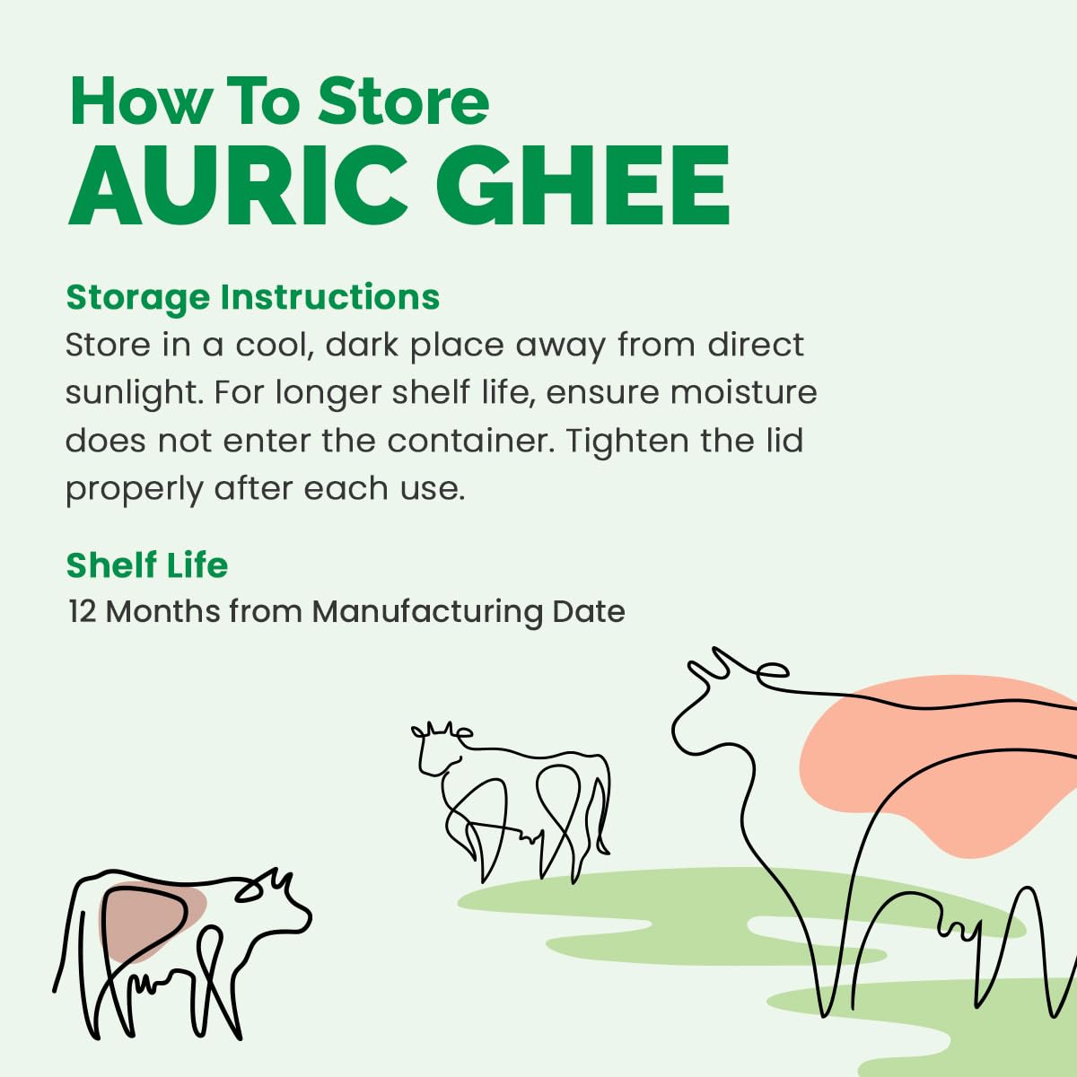 Organic Cow Ghee By Auric | Healthy & Delicious Nutrients Lab Certified Desi Ghee Protact Eyesight | 2 Litr (1 Litr * 2) 67.6 Ounce | Box Pack