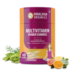 Himalayan Organics Multivitamin Gummies With Shatavari With Biotin, Vitamins , Magnesium, Iron, Zinc - Gummies For Women | 60 Gummies , 300gm 0.66lbs