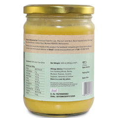 Organic A2 Desi Cow Ghee By Conscious Food | Good Source Of Protein Fiber & Vitamin A Healthy Desi Cow Ghee Perfect For Boost Immunity | (500ml) 16.9 Ounce | Jar Pack