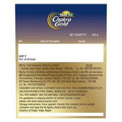 Tata Tea Chakra Gold Premium Leaf Tea - 500gm, 17.6 Ounce | Assam Long Leaf Tea With Added Long Leaves - Rich Aroma & Taste | Medium Caffeine Chai Patti