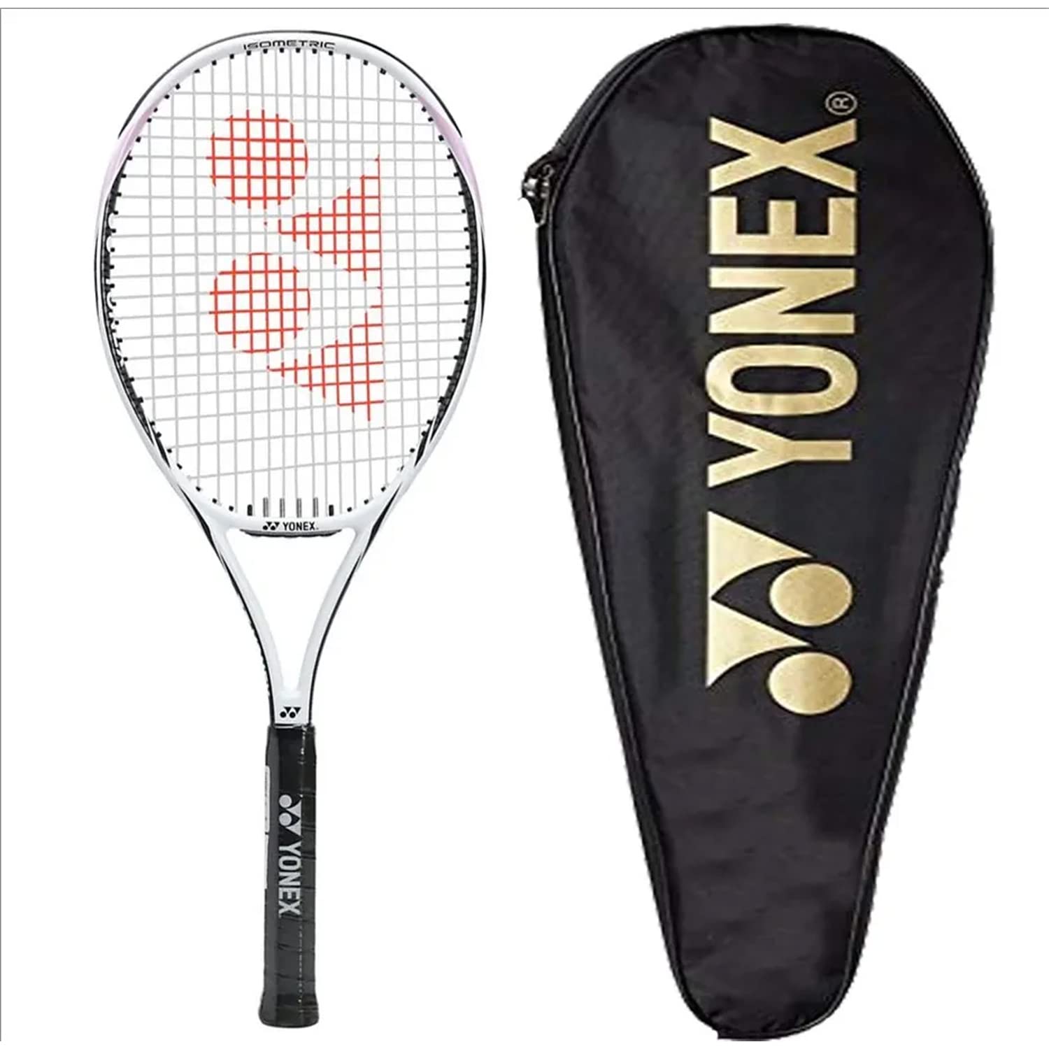 Yonex SMASH HEAT Carbon Fibre Tennis Racquet, G3 Colour - White, Grip Size - 4 3/8 Inches